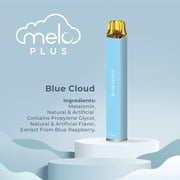 MELO Plus Melatonin Diffuser, Blue Cloud - 800 puffs | 0% Nicotine, Vegan, Sugar-Free, Gluten-Free Aromatherapy