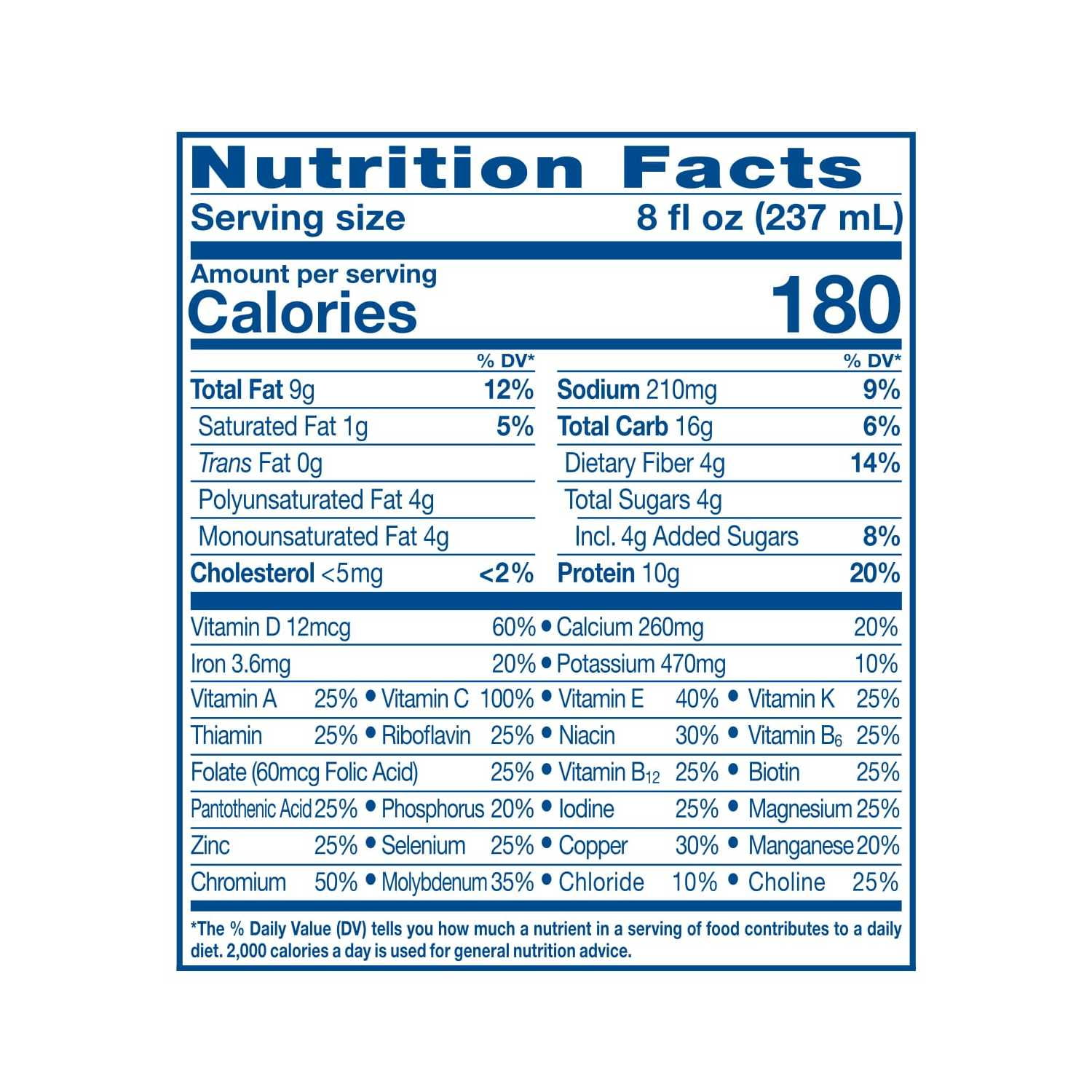 Glucerna Original Diabetic Protein Shake, Rich Chocolate, 8 fl oz Bottle, 6 Count