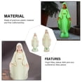 thumbnail image 3 of 2pcs Virgen María Estatua de plástico Decoración de la iglesia Decoración de escritorio de escritorio, 3 of 7