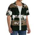 thumbnail image 2 of Kdxio Men'S Hawaiian Shirt For Men Short Sleeve Shirt Cute Goat Baby Summer Casual Holiday Beach Button Down T-Shirts, 2 of 5
