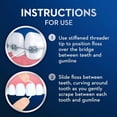 thumbnail image 4 of Enhebrador Floss Oral-B Glide, paquete de 4 unidades, para puentes y aparatos ortopédicos, 4 of 5