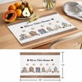 thumbnail image 6 of House Gingerbread Man Placemats Set&nbsp;of 1 Star Christmas Bless This Home Wooden Stripes Heat Insulation Washable Place Mats, Non-Slip Table Mats for Dining Table Party Kitchen Decor,13x19 Inch, 6 of 9