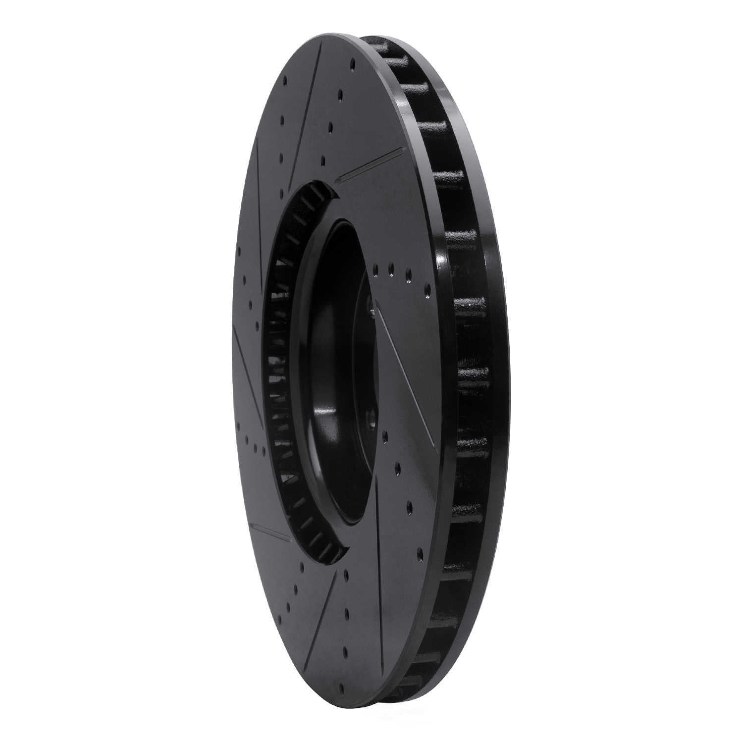 Dynamic Friction Company 633-11021R DFC Brake Rotor - Drilled And Slotted - Black