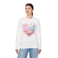 thumbnail image 4 of Floral Heart Sweatshirt, Floral Love Sweatshirt, Valentine's Day Sweatshirt, Heart Floral Sweatshirt, 4 of 55