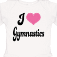 thumbnail image 4 of Inktastic I Love Gymnastics Girls Long Sleeve Baby Bodysuit, 4 of 5