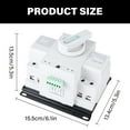 thumbnail image 5 of 220V/110V Miniatures Circuit Breaking 2 Power 63A Automatic Transfer Switches Simple Operate for Home Electrical, 5 of 8