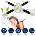 thumbnail image 4 of EDFBUYKRS Ceiling Fan Activated Fiber Filter Fan Filter Coconut Air Purifier, 4 of 4