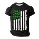thumbnail image 2 of Tops para hombre, blusas y camisas de manga corta con cuello redondo para hombre, jersey informal con cuello redondo estampado para hombre, pantalones cortos deportivos para fitness, blusa de poliéste, 2 of 4