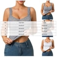 thumbnail image 2 of QGJZVUNL Womens Lace Trim V Neck Tank Tops Casual Sleeveless Summer Tees Slim Fit Vest Top Size L, 2 of 7