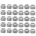 thumbnail image 1 of 30 Uds. Cuentas para pelo y barba, cuentas Retro delicadas y elegantes para rastas, fabricación de joyas, colgantes para fiesta de Cosplay, 1 of 14