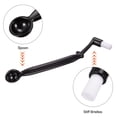 thumbnail image 5 of Uxcell Coffee Machine Brush with Spoon, 8.23" Length Nylon Elbow Black for Cleaning Grinders 2Pack, 5 of 6