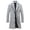 #Gray, variant on Men's Fashion Long Sleeve Casual Long Coat - Leisure Outerwear,Black, M