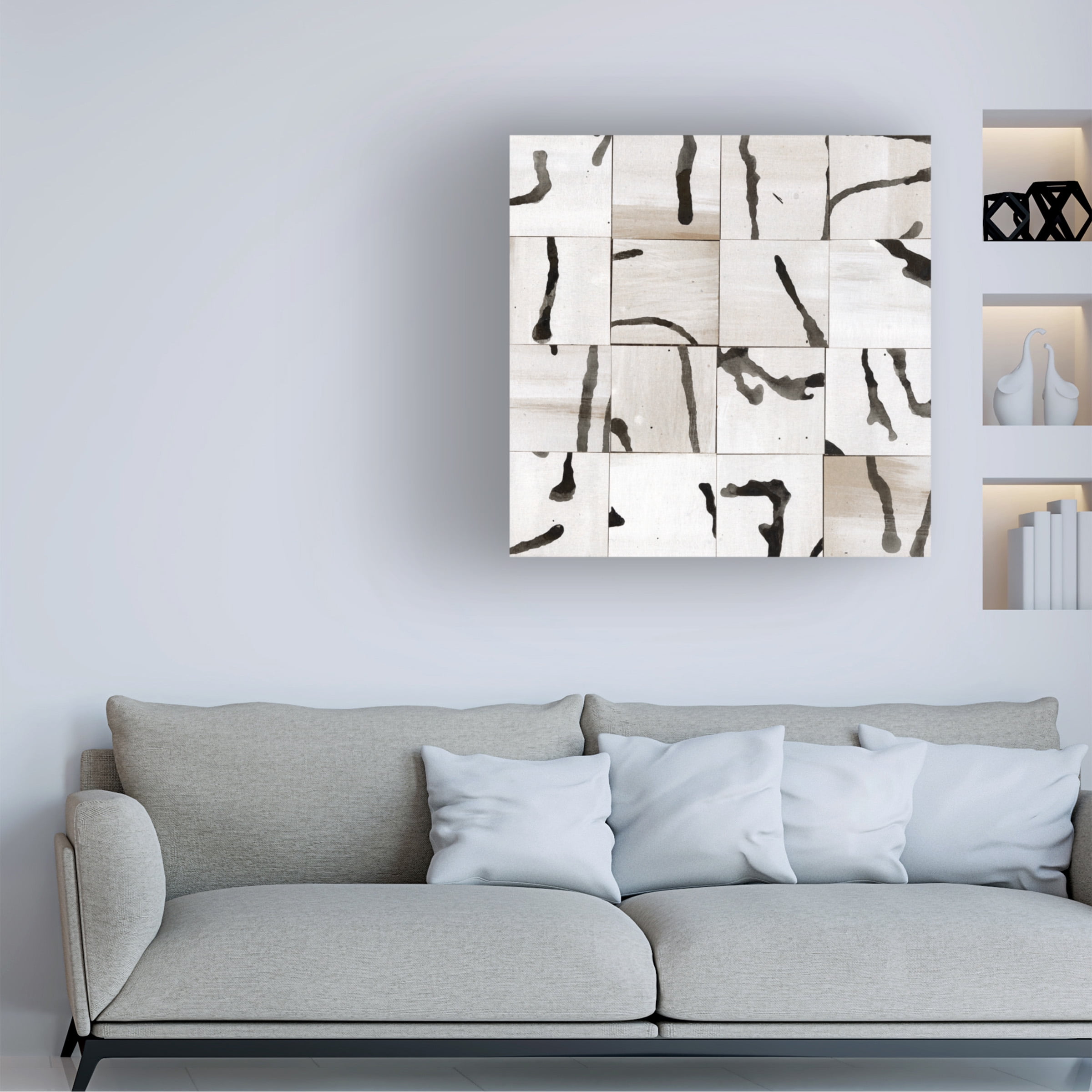 Renee W Stramel 'Neutral Subtext IV' Canvas Art