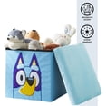thumbnail image 6 of Bluey Kids' Storage Ottoman, Blue, 15" x 15" x 15", 6 of 7