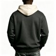 thumbnail image 4 of Yuaguia Men's Halloween Hoodie, Loose Fit Graphic Sweatshirt with Kangaroo Pocket and Drawstring, Casual Drawstring Pullover Fall Apparel, Soft Lightweight Novelty Print Tops, Khaki S, 4 of 4