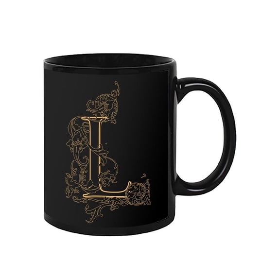 Vintage Letter L Design Mug Unisex's -Image by Shutterstock