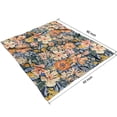thumbnail image 3 of Pioneer Flower Floral Print Pattern Blanket,Comfortable Soft Lamb Wool Throw Blanket,All Season,Warm Lightweight Blankets for Sofa Bed Couch Living Room Chair,50"x60", 3 of 4