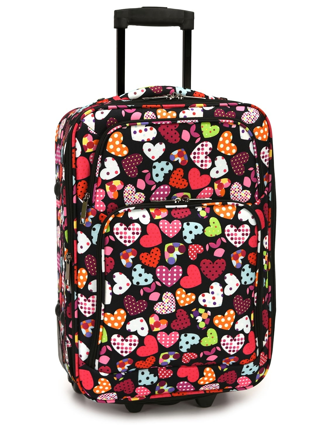 Elite Luggage Love Hearts CarryOn Rolling Luggage