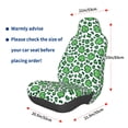 thumbnail image 3 of Daiia Leopard print St. Patrick's Day Printed Car Seat Cover - Waterproof & Sweatproof - Universal Fit, Machine Washable, Non-Slip - Seat Protector for Car, Truck, SUV, Van (1 Pack), 3 of 5