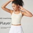 thumbnail image 3 of Chaleco de yoga de una pieza resistente al agua, con almohadilla para el pecho, ropa interior deportiva de fitness para mujer, 3 of 4