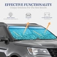 thumbnail image 4 of Naloa Crystal Clear Ocean Waves Print 2-Piece Windshield Sunshade,Foldable Car Front Window Sun Shades,for Most Sedans SUV Truck-Small, 4 of 6