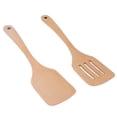 thumbnail image 3 of Leaking Spatula, Multifunctional Easy To  Wooden Spatula Set Fine Polishing With Hanging Hole For Food Stirring And Filtering, 3 of 8