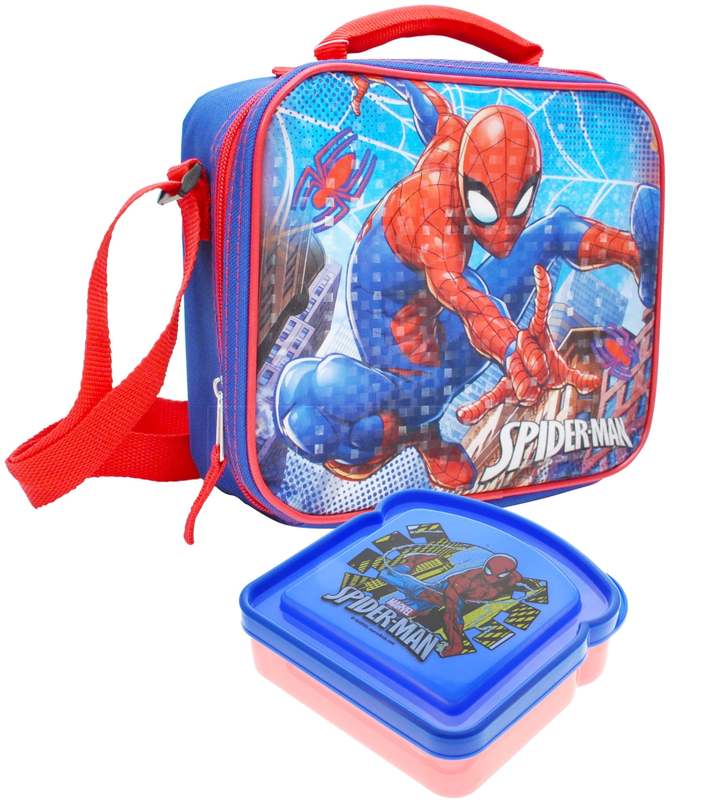 spiderman insulated lunch bag