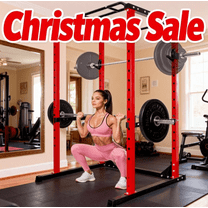 Power Cage, 1200LBS Weight Capacity Power Rack with Cable Crossover System, Home Gym Squat Rack for Bench Press Training, Deep Squat Routine, Pull - Up Exercise