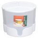 thumbnail image 1 of Dispensador de granos giratorio de 360 grados, contenedor de alimentos secos sellado con 3 compartimentos para organización de almacenamiento en mostrador de cocina, 1 of 5
