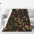 thumbnail image 2 of Retro Mushroom Blanket Gifts for Women Girls Kids Soft Warm Lightweight Cozy Fairy Forest Flowers Plants Throw Blankets for Bed Sofa Living Room Couch Home Decor 50"x40", 2 of 10
