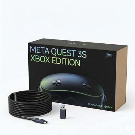 Meta - Quest 3S Xbox Edition 128GB - Limited-Edition Hardware bundle with Linked cable