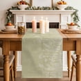 thumbnail image 2 of Table Runner 48 Inches Long for Kitchen Dining, Brown Wildflowers Dresser Scarf Farmhouse, Dining Table Decorations for Wedding/Parties, Modern Floral Butterfly Plant 13 x 48 In, 2 of 8