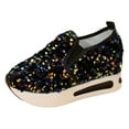 thumbnail image 2 of Mostsola Loafers for Women Sequin Fashion Womens Sneakers Platform Slip on Shoes Wedges Heels, 2 of 6