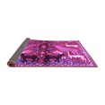 thumbnail image 2 of Ahgly Company Indoor Round Animal Purple Traditional Area Rugs, 5' Round, 2 of 4