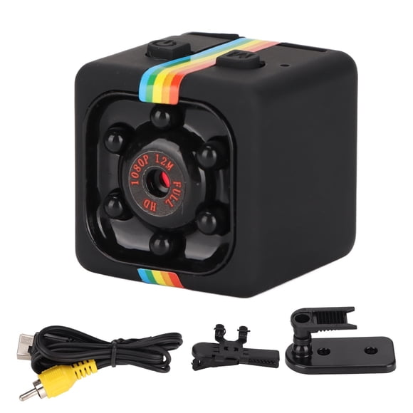 M Buder Mini Cámara de Seguridad Inalámbrica Sensor de Movimiento Oculta para Hogar y Oficina Visión Nocturna Videocámara Deportiva Grabación en Bucle HD Compacta