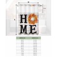thumbnail image 6 of No Hook Shower Curtain with Snap in Liner, HOME Fall Thanksgiving Pumpkin Maple Leaves Sunflower Rustic Wood Grain Shower Curtains for Bathroom, Washable Inner Liner with Mesh Top Window, 36"x78", 6 of 6
