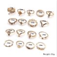 thumbnail image 4 of Amerteer 17 PCS Knuckle Stacking Rings for Women Teen And Girls,Boho Vintage Finger Rings Stackable Gold Silver Rings Multiple Rings Pack, 4 of 7