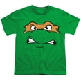 thumbnail image 2 of Teenage Mutant Ninja Turtles Michaelangelo Angry Kids T Shirt for Youth Boys and Girls, Kelly Green, Medium, 2 of 5