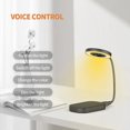 thumbnail image 5 of Smart Voice Control USB Night Light for Bedside,3 Level Dimmable 3 Colors Changing Eye Protection Portable LED Table Reading Lamp, 5 of 5
