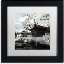 Trademark Fine Art "Winter Temple" Canvas Art by Philippe Hugonnard, White Matte, Black Frame