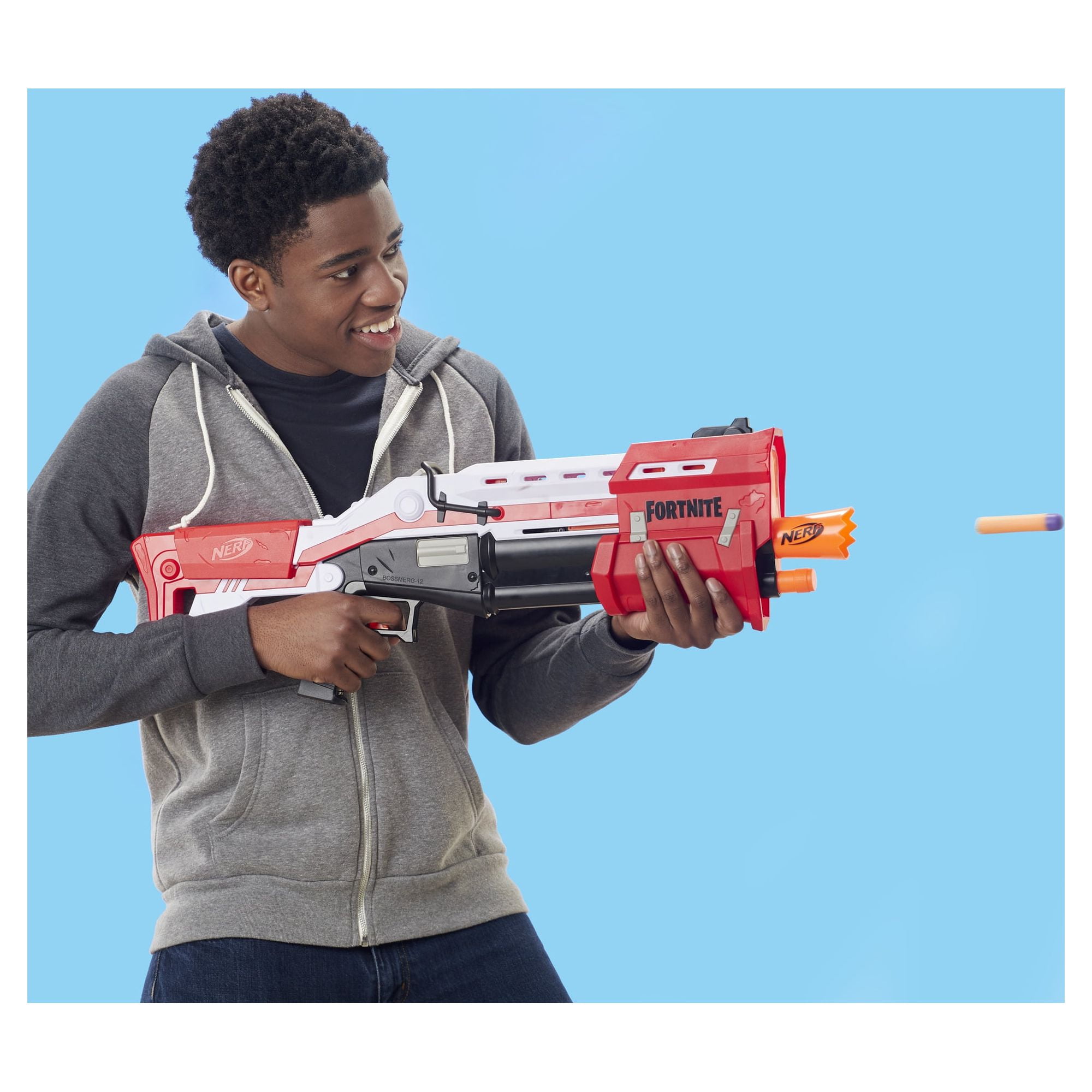 Nerf Fortnite TS Nerf Pump Action Dart Blaster with 8 Nerf Mega Darts 