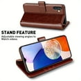thumbnail image 5 of Premium Leather Wallet Case with Glass Screen Protector and RFID Blocking for Samsung Galaxy A71/A54/A53/A52/A52s/A51/A50/A30s/A34/A33/A32/A23/A21/A20, 5 of 5