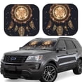 thumbnail image 1 of Saiise Dreamcatcher With Mandala for Foldable Car Sun Shades (2-Pack) Offer Sun Protection with an Easy-fold Design for Convenient Windshield Shading-Small, 1 of 6