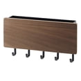 thumbnail image 1 of Organizador de llaves de pared Loviver Home con 5 ganchos para colgar llaves Madera oscura, 1 of 2