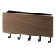 thumbnail image 1 of Organizador de llaves de pared Loviver Home con 5 ganchos para colgar llaves Madera oscura, 1 of 2