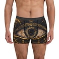 thumbnail image 1 of Balery Mystical Golden Eye Calzoncillos bóxer para hombre, ropa interior de algodón suave y transpirable con cinturilla de nailon-X-Large, 1 of 5