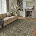 thumbnail image 4 of BERTHMEER 9'x12' Large Area Rugs for Living Room Washable Bedroom Rugs Distressed Vintage Oriental Traditional Print Brown Rugs for Dining Room Farmhouse Nonsilp Carpet, Brown, 4 of 5