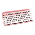 thumbnail image 1 of Teclado inalámbrico computadora jinwen 75 teclas USB 4G Rosa, 1 of 8