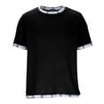 thumbnail image 3 of Camiseta Casual de Manga Corta con Cuello Tripulado 100% Fibra de Poliéster Lavable Camisetas de Trabajo Al Aire Libre de Manga Larga para Hombres, 3 of 7