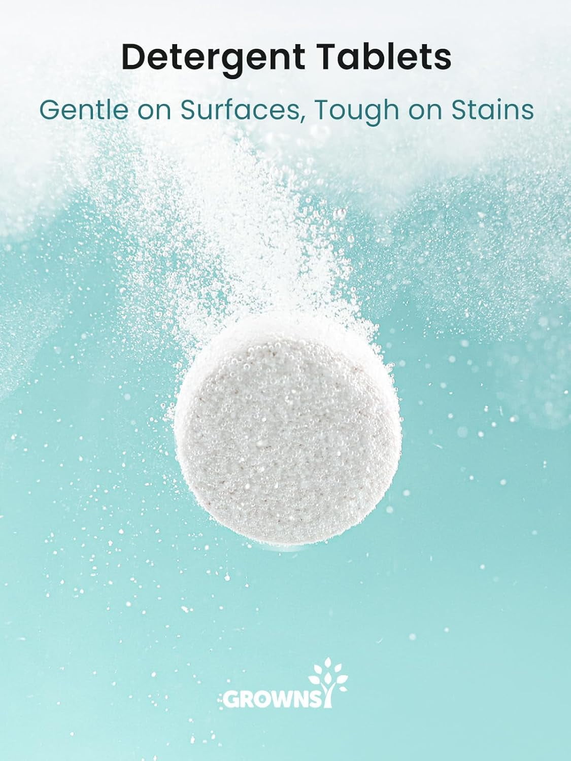 Grownsy Detergent Washing Tablets 130 PCS for Momcozy, Baby Brezza, Papablic Bottle Washer, Compatible with All Brands Baby Bottle Washers